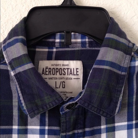 Men’s Aeropostale LS Button Down Shirt (L) - Picture 3 of 7